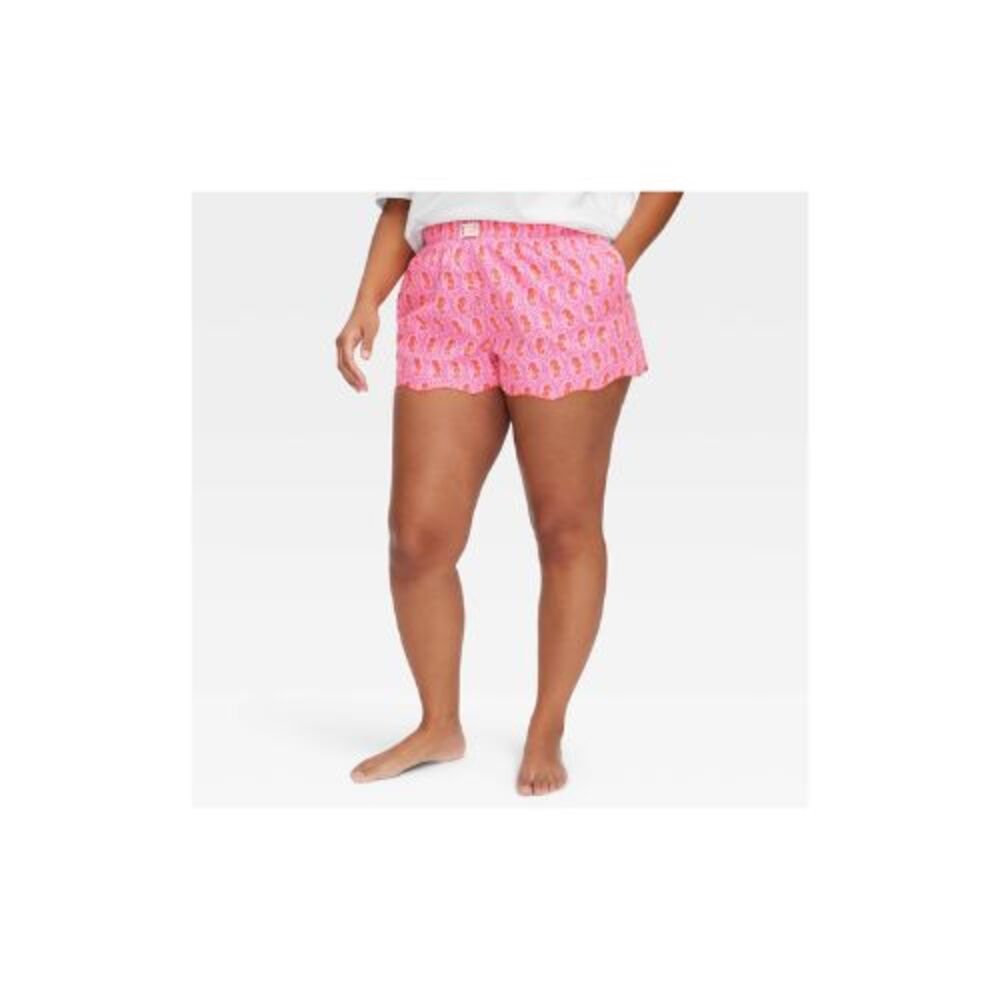 Roller Rabbit X Target Women's Seahorse Poplin Boxer Shorts Pink - Medium
